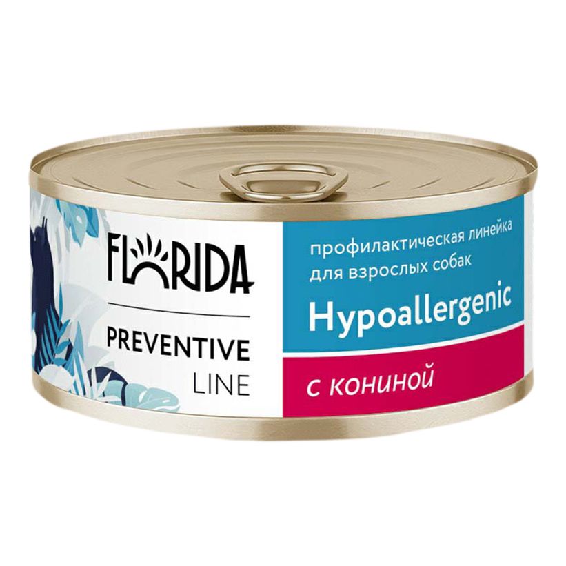 Сухой корм Florida Preventive Line Hypoallergenic с кониной для собак 340 г