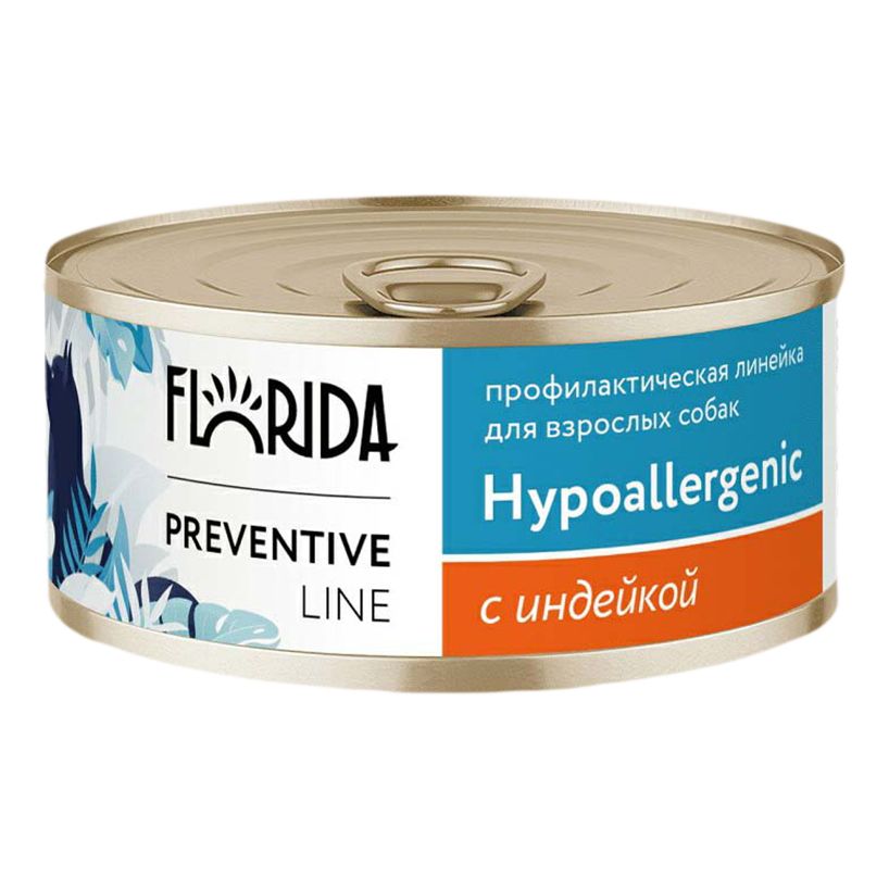 Сухой корм Florida Preventive Line Hypoallergenic с индейкой для собак 340 г