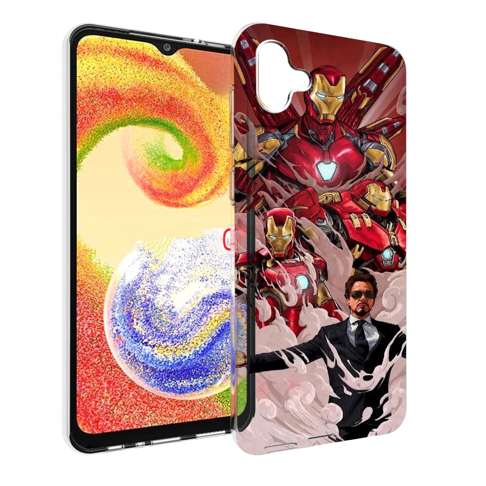 

Чехол MyPads Тони-Старк-и-костюмы для Samsung Galaxy A04, Прозрачный, Tocco