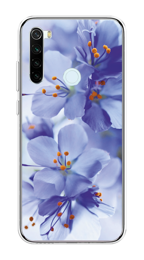 

Чехол на Xiaomi Redmi Note 8T "Фиолетовые цветки", Фиолетовый;синий, 37450-1