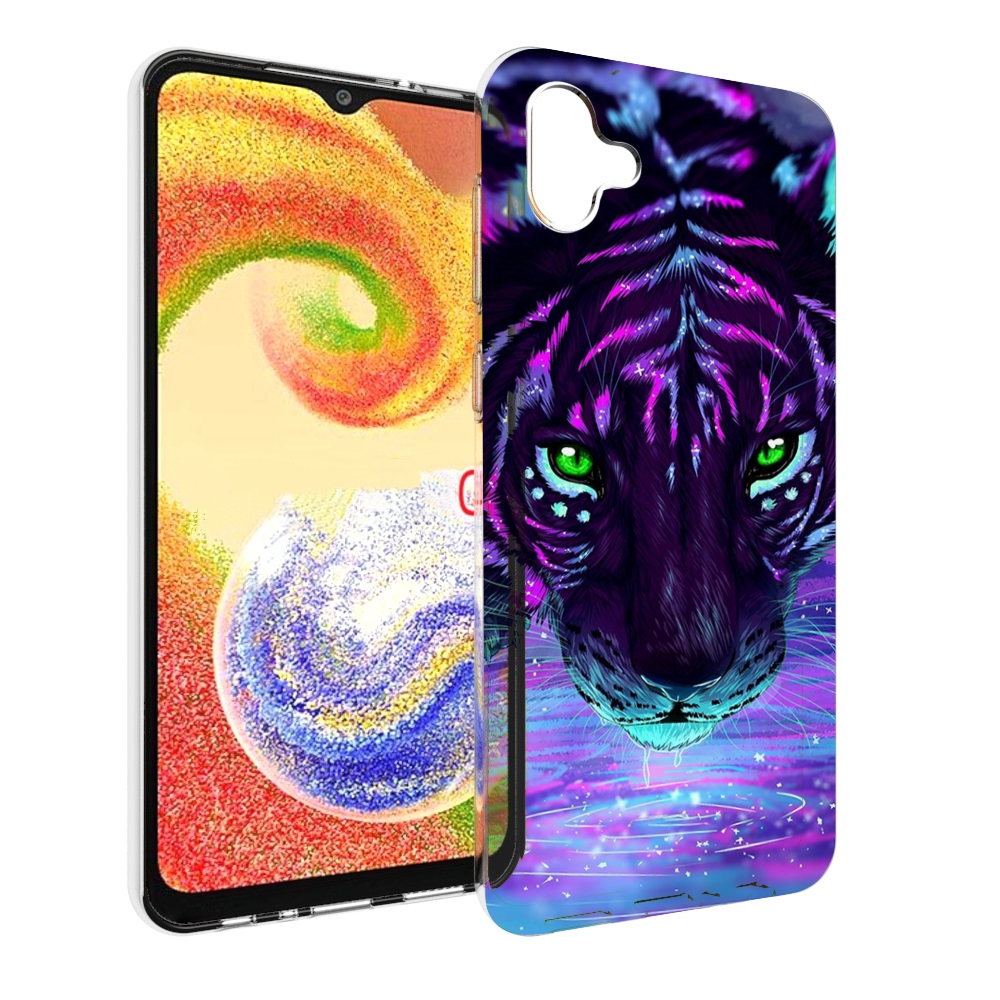 

Чехол MyPads Тигр-неон для Samsung Galaxy A04, Прозрачный, Tocco