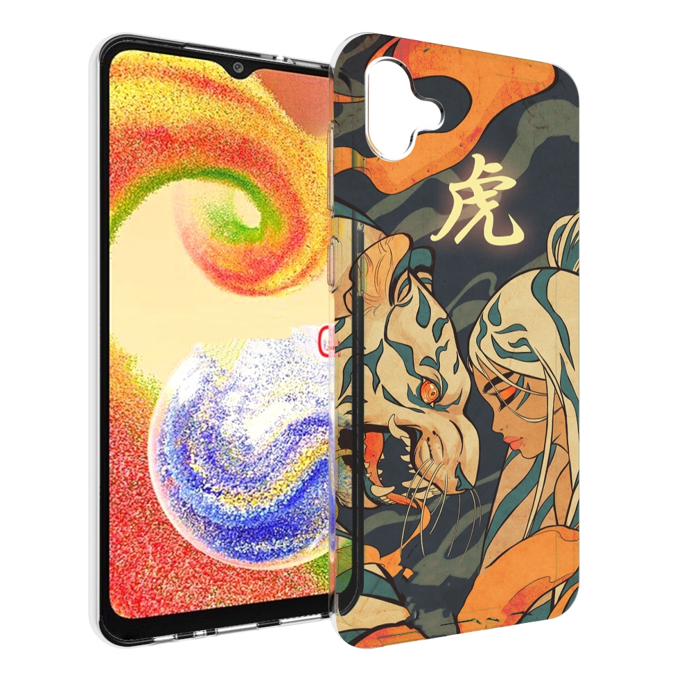 

Чехол MyPads Тигр и девушка друзья для Samsung Galaxy A04, Прозрачный, Tocco
