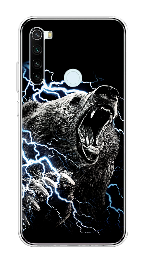 

Чехол на Xiaomi Redmi Note 8T "Гроза и медведь", Черный;серый;серебристый, 37450-1