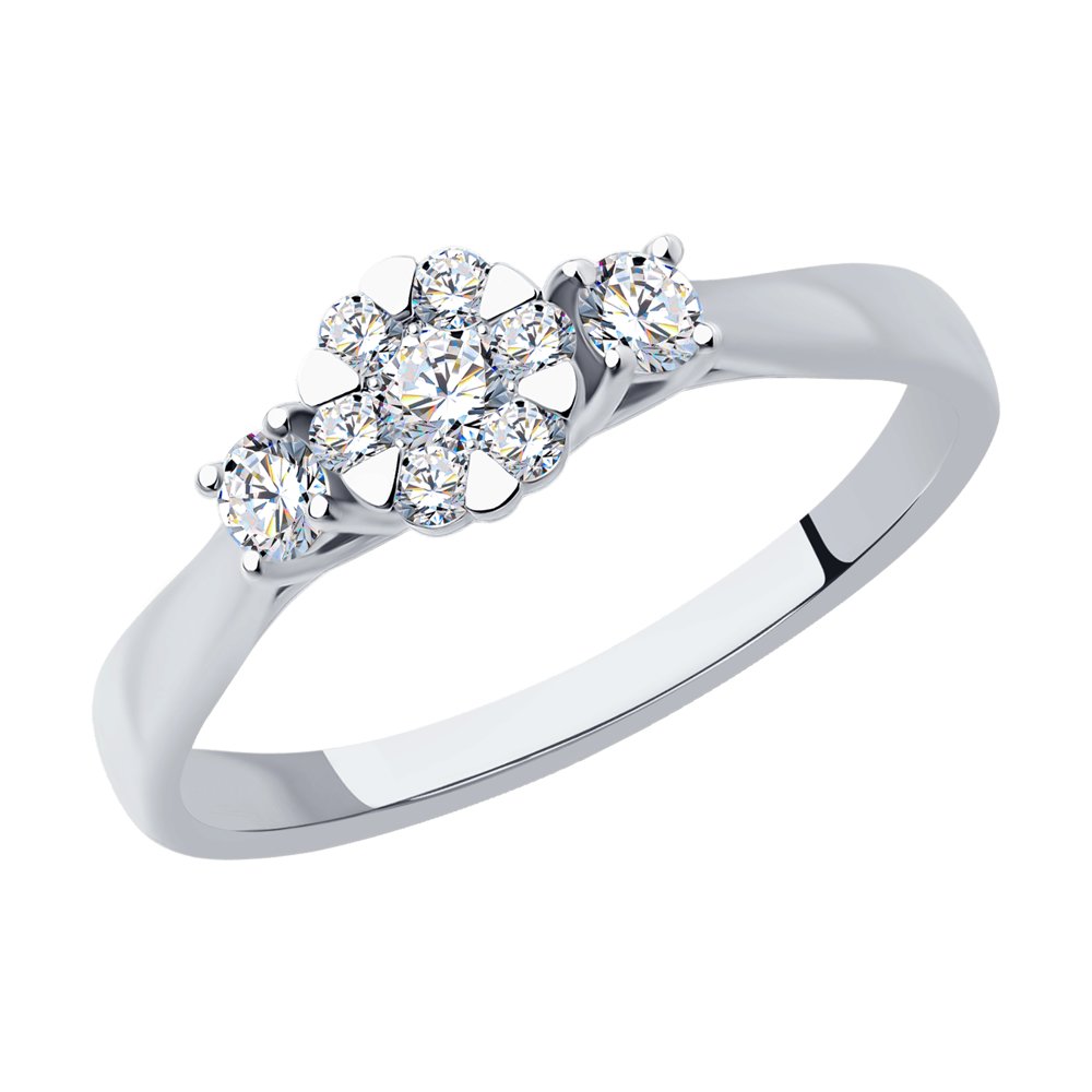 

Кольцо из белого золота с бриллиантом р. 16 SOKOLOV Diamonds 1012198-3, 1012198-3