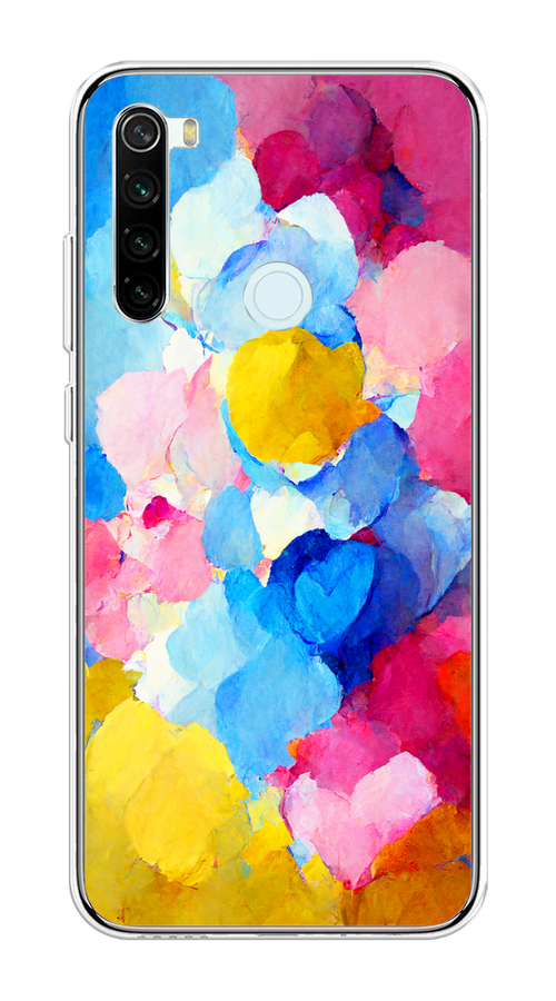 

Чехол на Xiaomi Redmi Note 8T "Яркие пятна", Синий;голубой;желтый;розовый, 37450-1