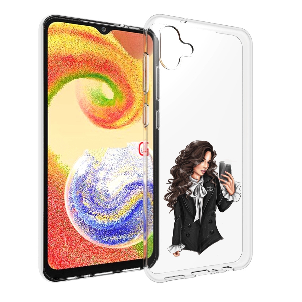 

Чехол MyPads Стильная-девушка для Samsung Galaxy A04, Прозрачный, Tocco