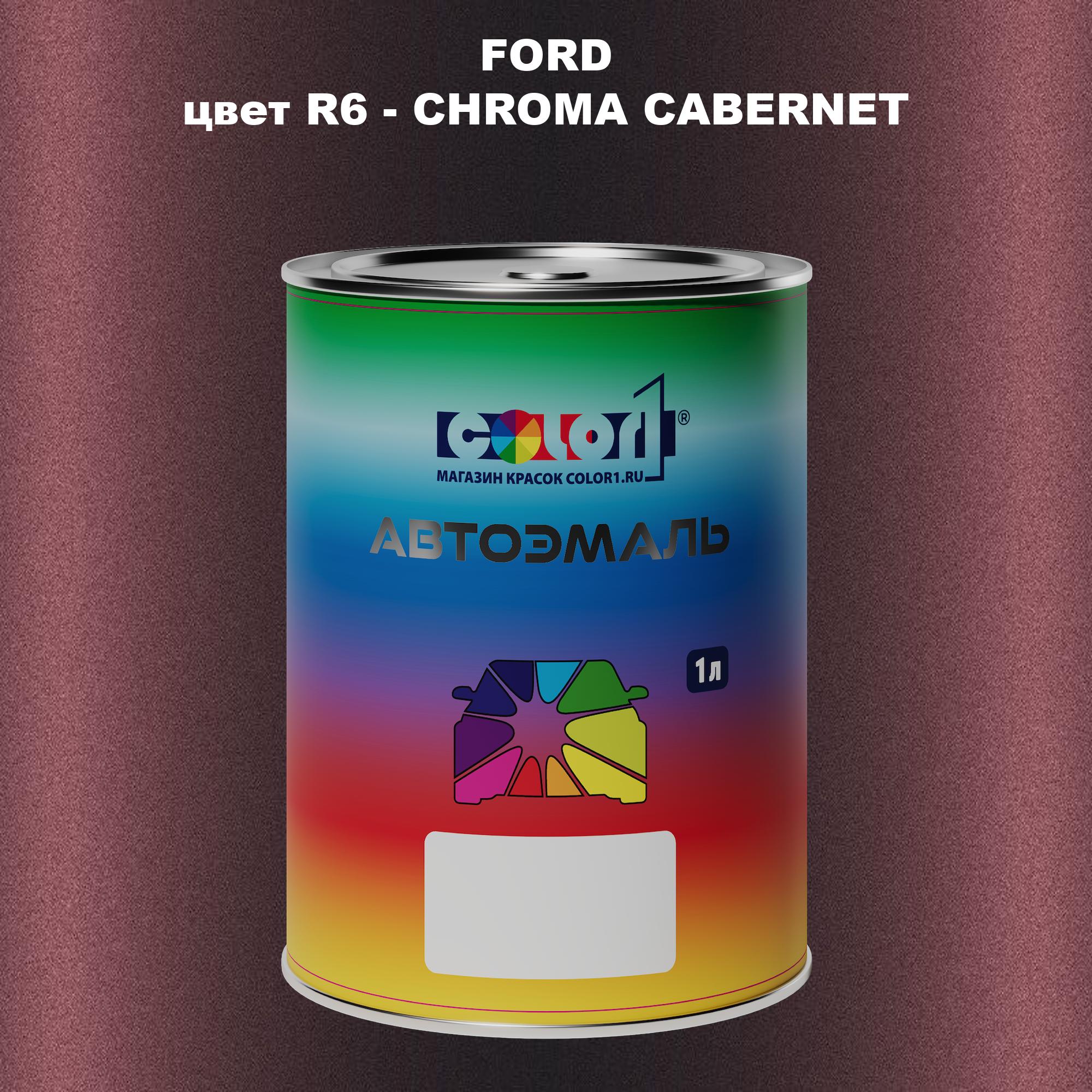 

Автомобильная краска COLOR1 для FORD, цвет R6 - CHROMA CABERNET, Прозрачный