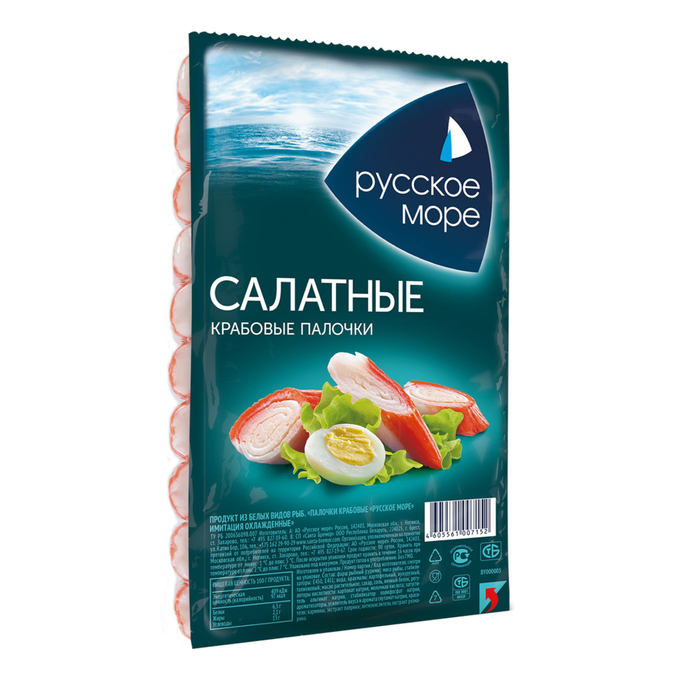 Крабовые палочки Русское море Салатные 400 г