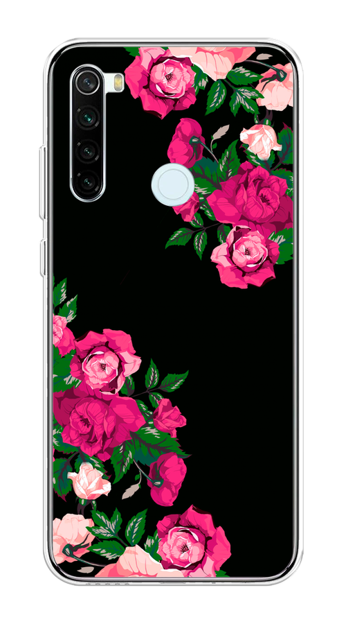 

Чехол на Xiaomi Redmi Note 8T "Розы фуксия", Черный;розовый;зеленый, 37450-1
