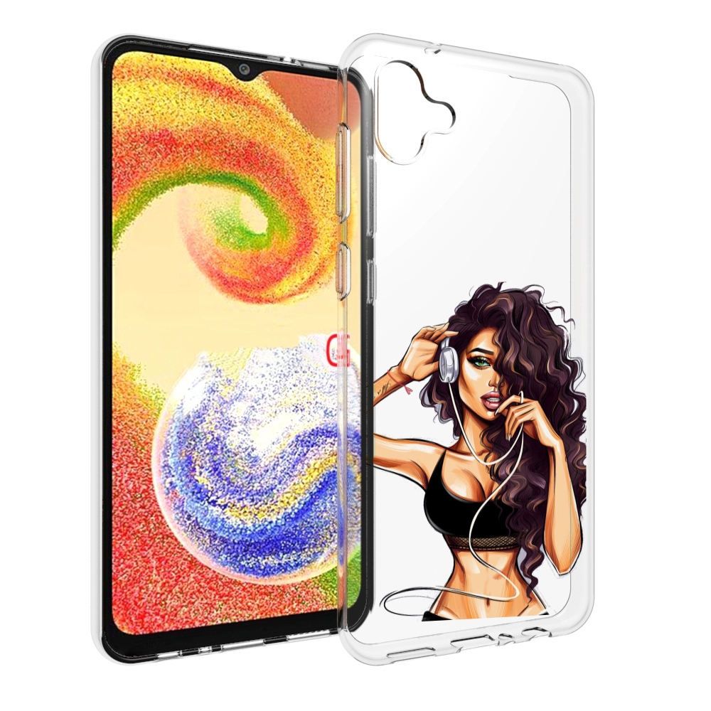

Чехол MyPads Спортивная-девушка женский для Samsung Galaxy A04, Прозрачный, Tocco