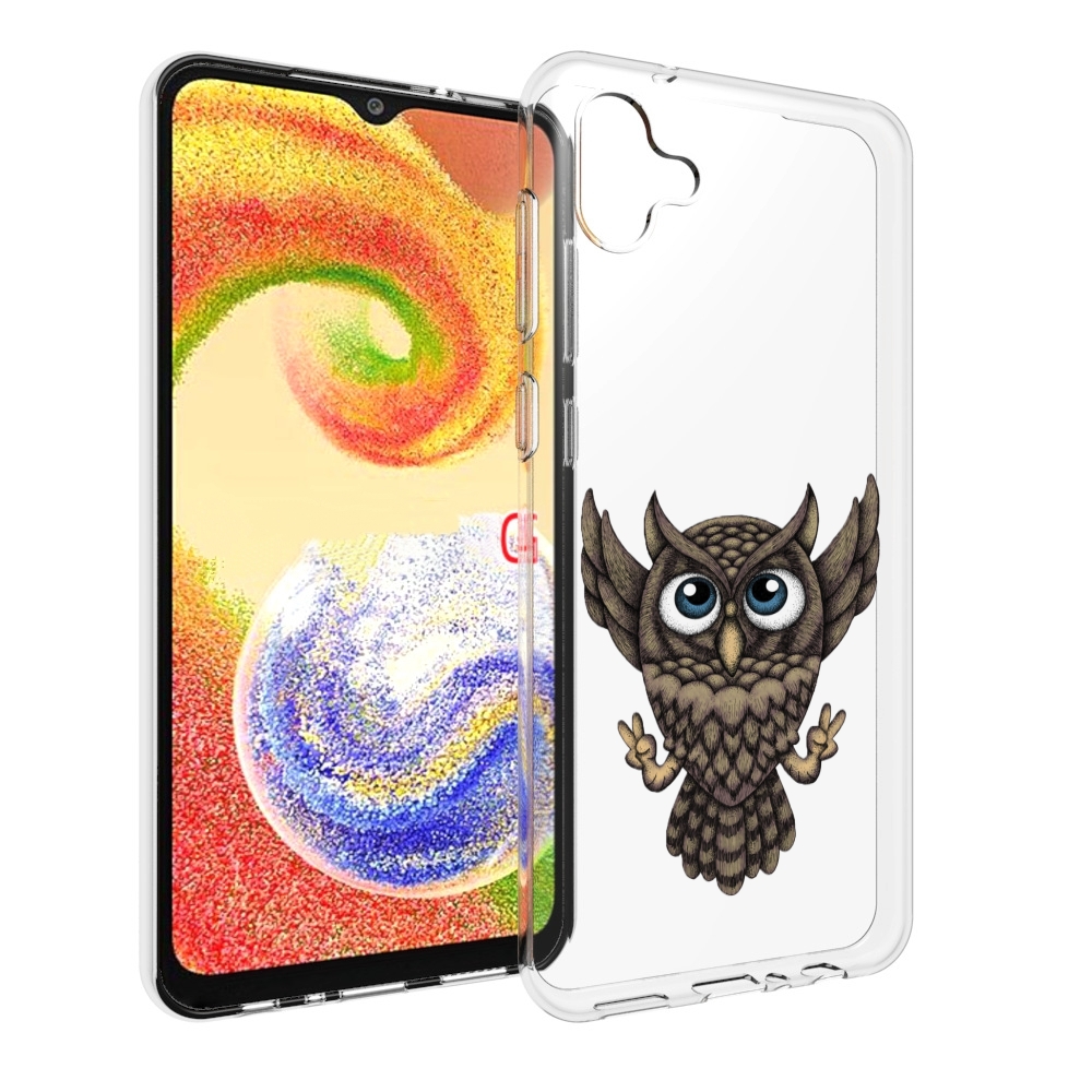 

Чехол MyPads Сова для Samsung Galaxy A04, Прозрачный, Tocco
