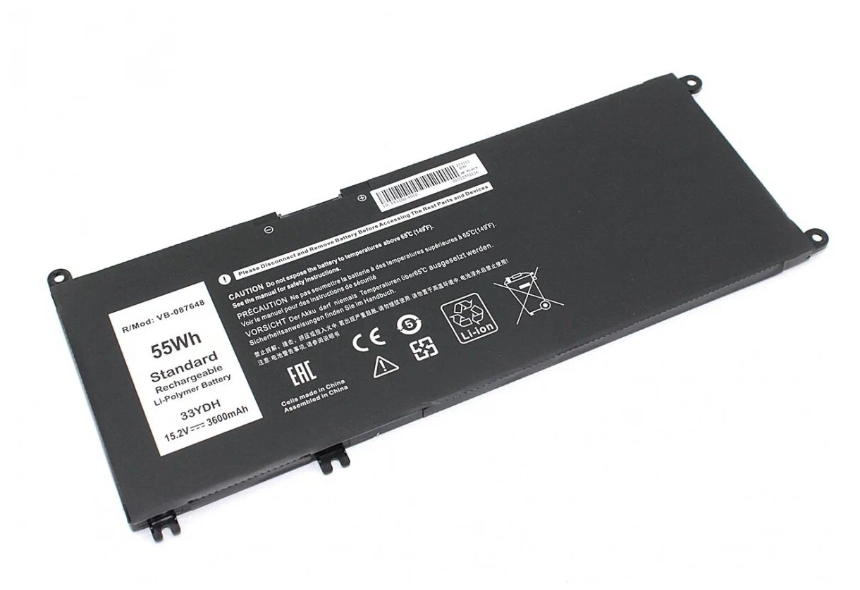 

Аккумулятор для ноутбука Vbparts 33YDH 3600 мАч 15,2В, 33YDH