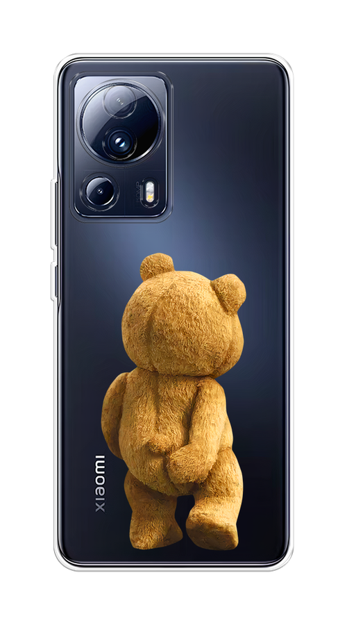 

Чехол на Xiaomi 13 Lite "Медвежья спина", Коричневый;прозрачный, 318150-1