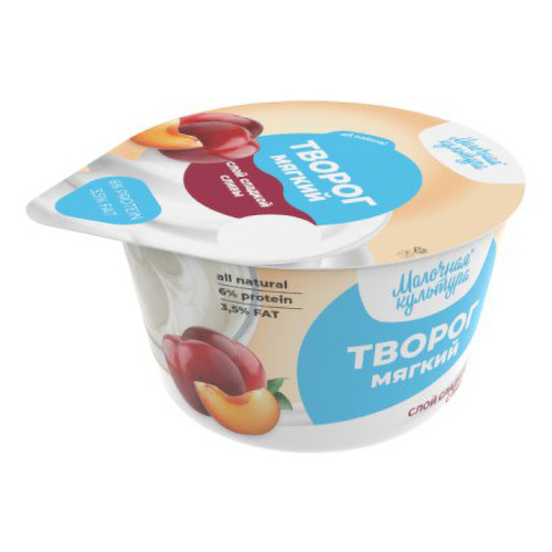 

Творог мягкий Молочная Культура Слива 3,5% БЗМЖ 130 г