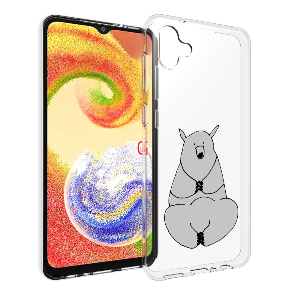 

Чехол MyPads Серый медведь для Samsung Galaxy A04, Прозрачный, Tocco