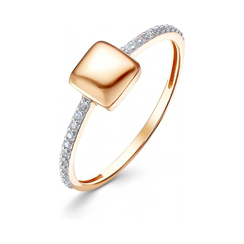 

Кольцо из красного золота с фианитом р. 16,5 Гранат 2.10.11.0831.00-4463, 2.10.11.0831.00-4463