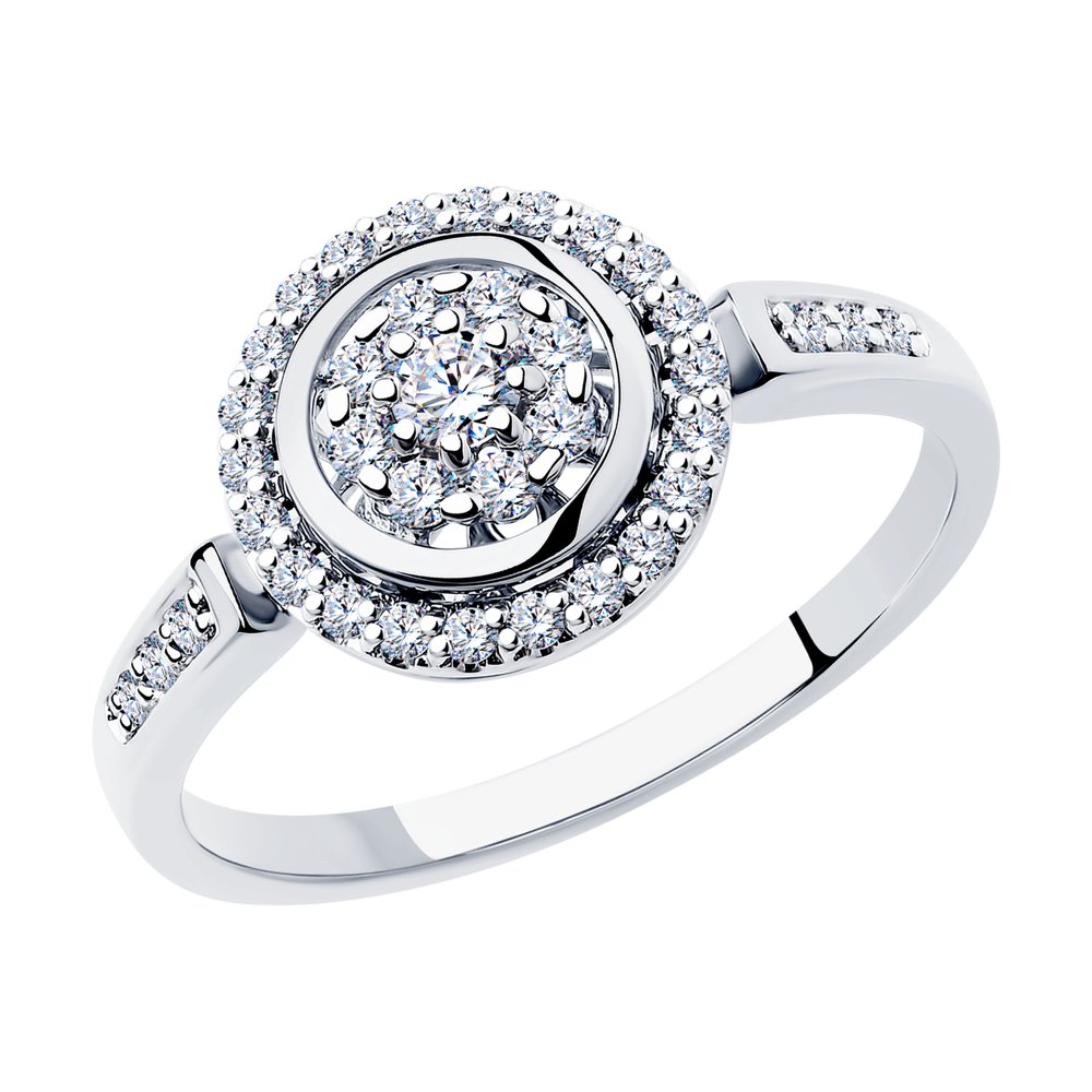 

Кольцо из золота р. 18 SOKOLOV Diamonds 1012168-3, бриллиант, 1012168-3