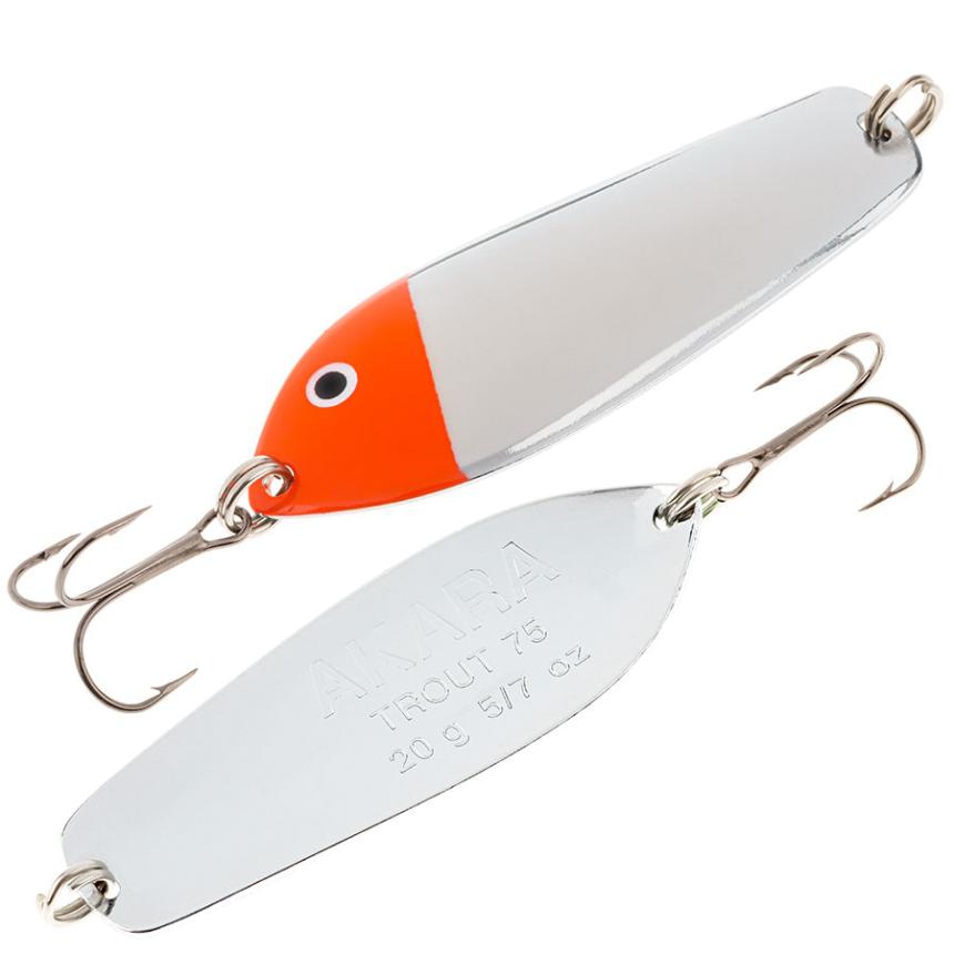 

Блесна колебалка Akara Action Series Trout ATT-85-3-SIL, Красный;серебристый, Action Series Trout