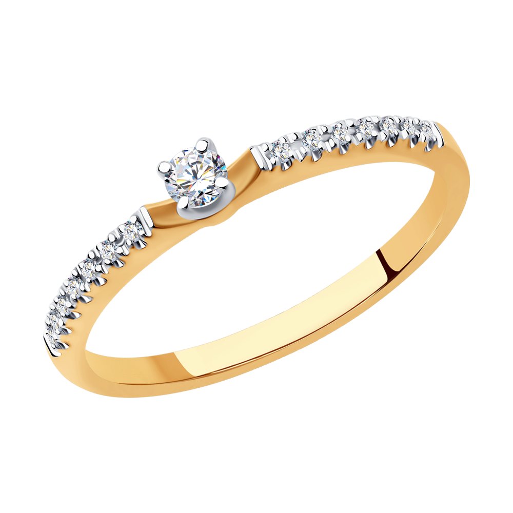 

Кольцо из золота р.  SOKOLOV Diamonds 1012163, бриллиант, 1012163