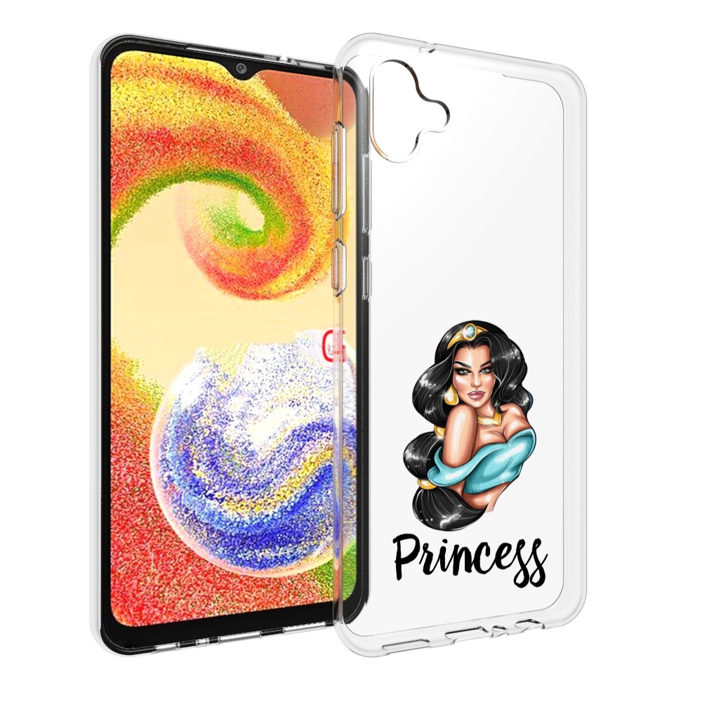 

Чехол MyPads Принцесса-Жасмин женский для Samsung Galaxy A04, Прозрачный, Tocco
