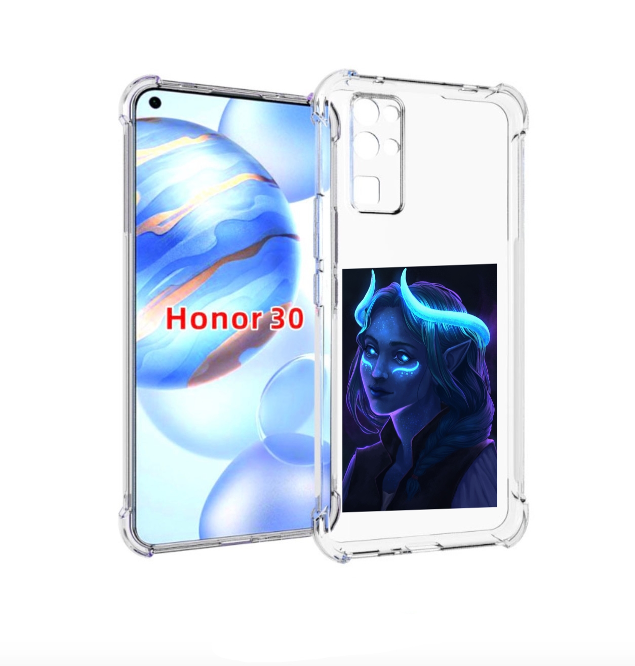 

Чехол бампер MyPads девушка синяя ледяная женский для Honor 30 (, Прозрачный, Tocco