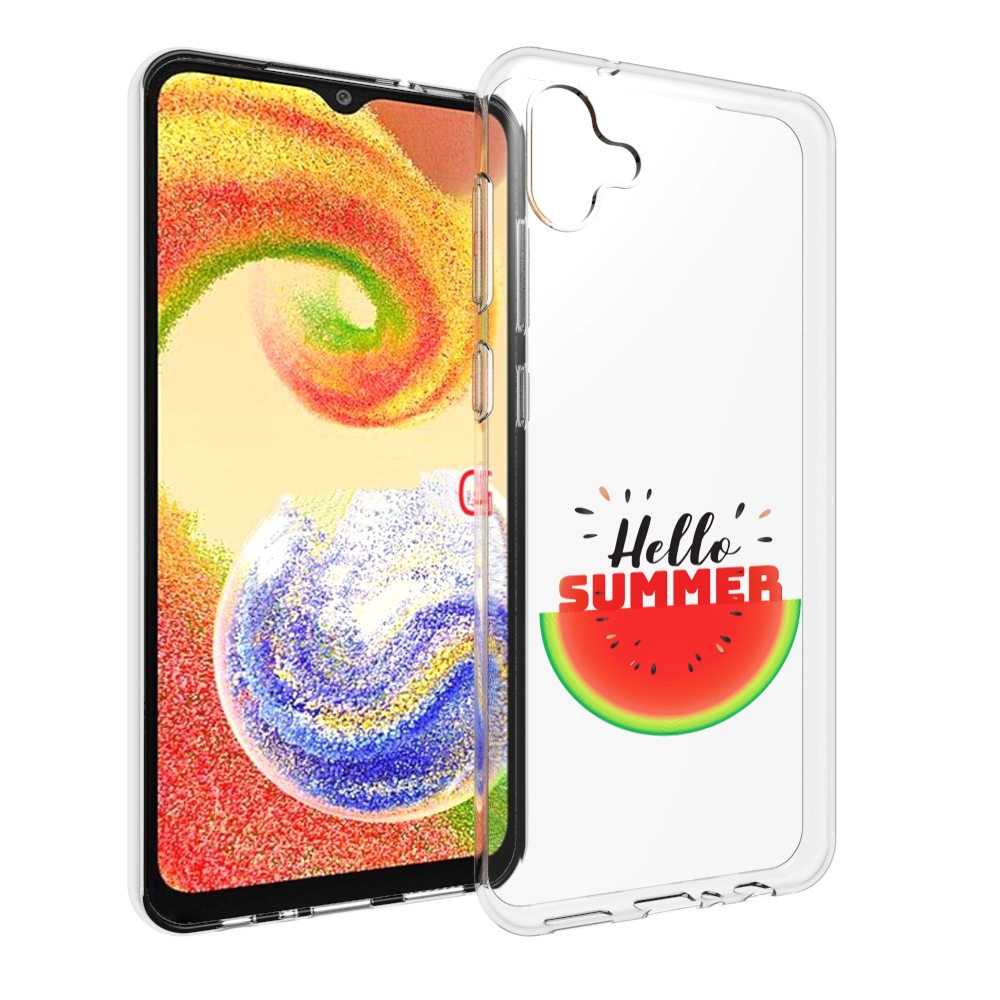 

Чехол MyPads Привет-лето для Samsung Galaxy A04, Прозрачный, Tocco