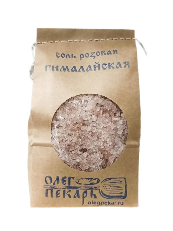 

Соль гималайская розовая Олег Пекарь, крупный помол, 700 гр.