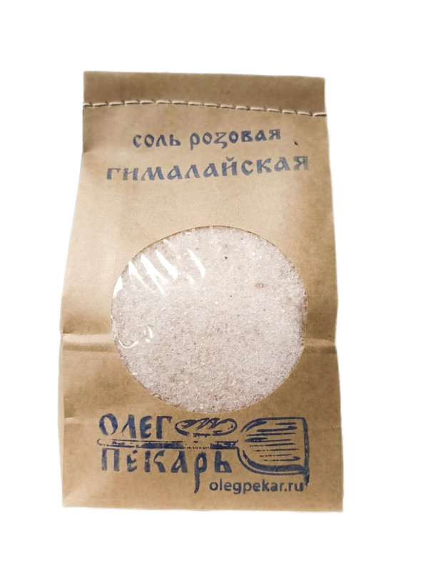 Соль гималайская розовая Олег Пекарь, мелкий помол, 700 гр.