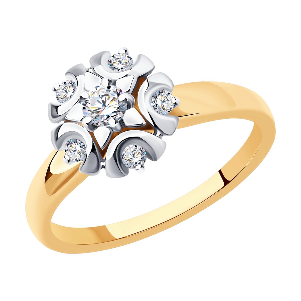 

Кольцо из комбинированного золота с бриллиантом р.  SOKOLOV Diamonds 1012148, 1012148
