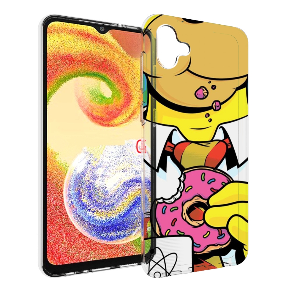 

Чехол MyPads Пончик для Samsung Galaxy A04, Прозрачный, Tocco