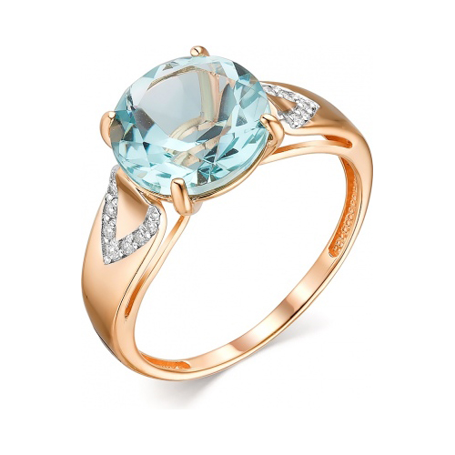 

Кольцо из красного золота с фианитом/топазом р. 17 Гранат 1.10.11.0769.00-3292, 1.10.11.0769.00-3292