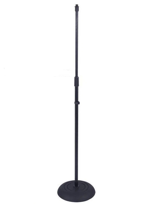 Veston Ms055 - микрофонная стойка прямая с круглым основанием, черная