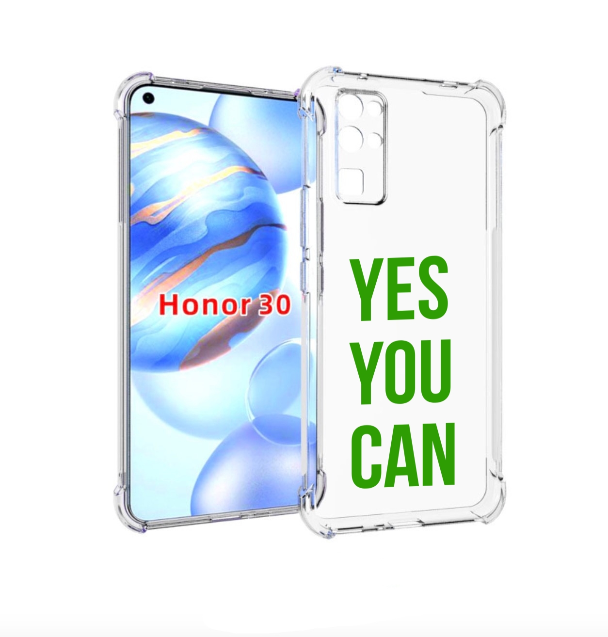 

Чехол бампер MyPads да-ты-можешь для Honor 30 (BMH-AN10) противо, Прозрачный, Tocco