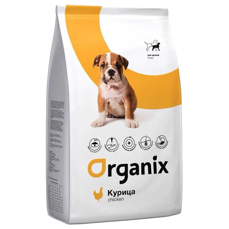 Сухой корм для щенков Organix Puppy Chicken с курицей, 2,5кг