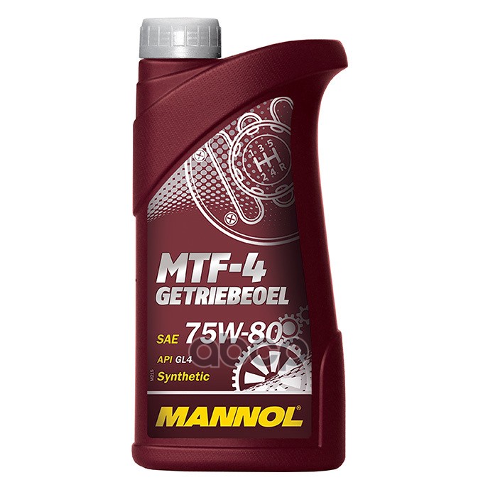 

Трансмиссионное масло MANNOL mn81041, Масло MTF-4 Getriebeoel 75W-80 GL-4 1л.