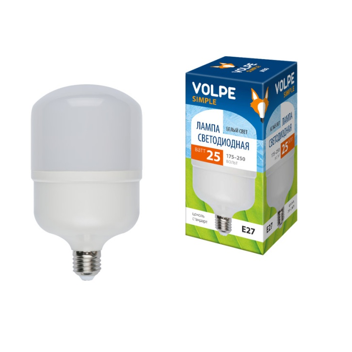 

Лампа светодиодная Uniel LED-M80 E27 25Вт K 10809, 10809