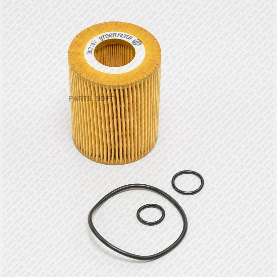 

GREEN FILTER OK0167 Фильтр масляный HONDA CIVIC VI CDTI 02= / OPEL ASTRA G,CDTITI 16V 00=