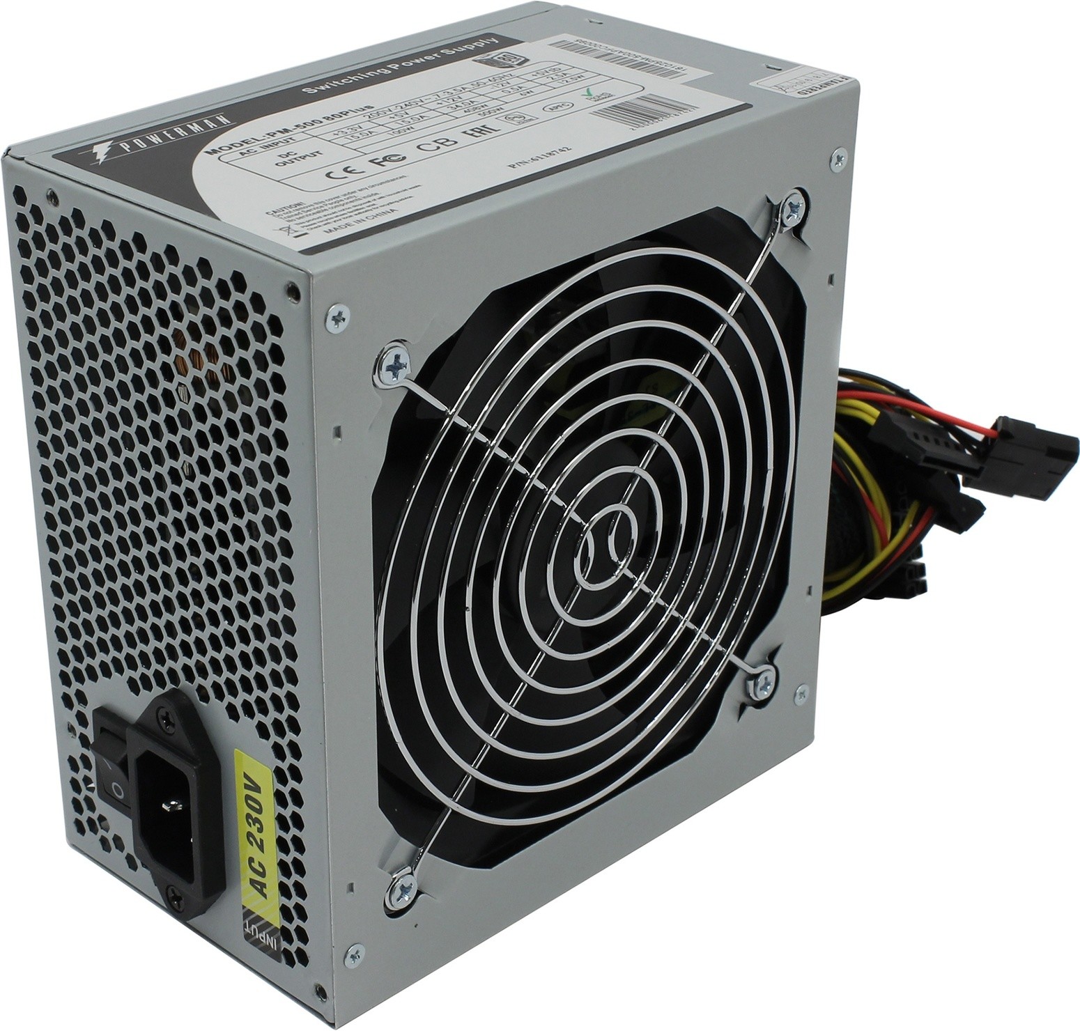 

Блок питания Powerman PM-500ATX 500W, PM-500ATX