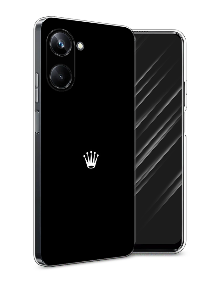 

Чехол Awog на Realme 10 Pro "Белая корона на черном фоне", Черный, 2512550-7