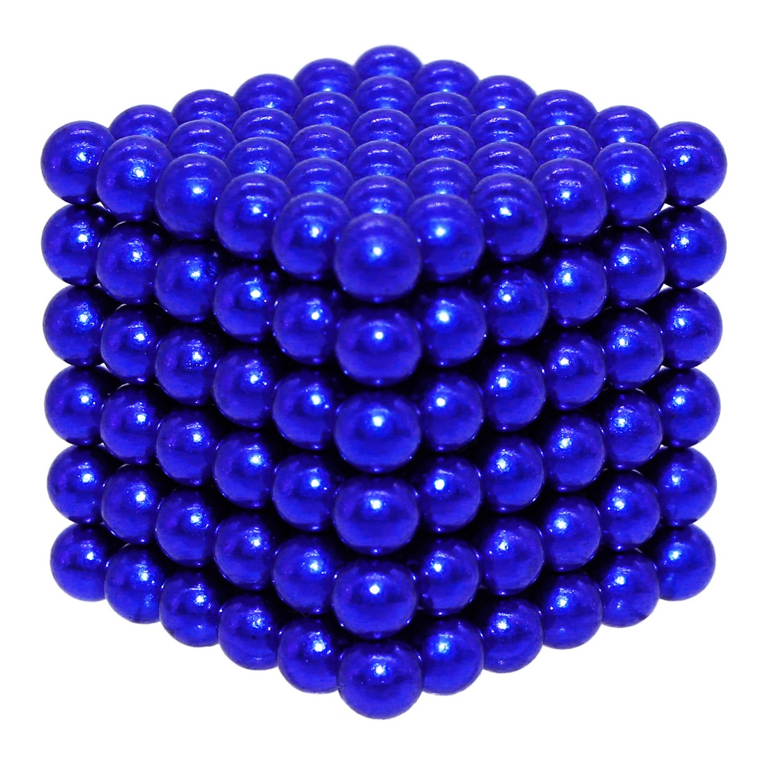 Головоломка магнитная Magnetic Cube, синий, 216 шариков, 5 мм