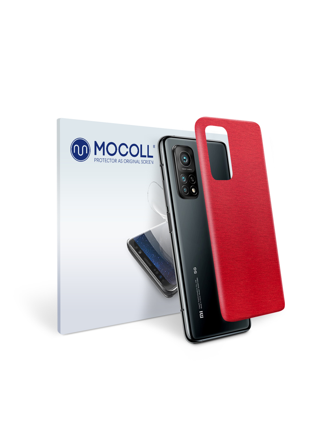 

Пленка защитная MOCOLL для задней панели Vivo iQOO 5 Pro Металлик красный