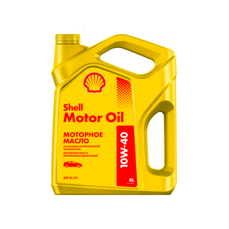 фото Моторное масло shell motor oil 10w-40 полусинтетическое 4 л
