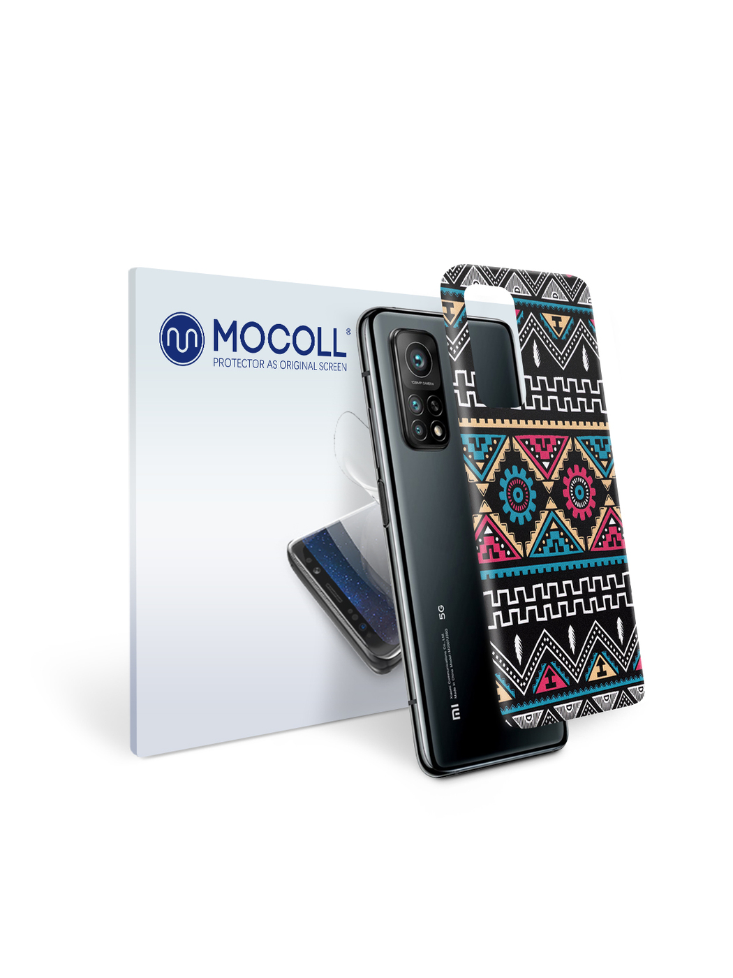 

Пленка защитная MOCOLL для задней панели Vivo iQOO 5 Pro Богемный узор Икат