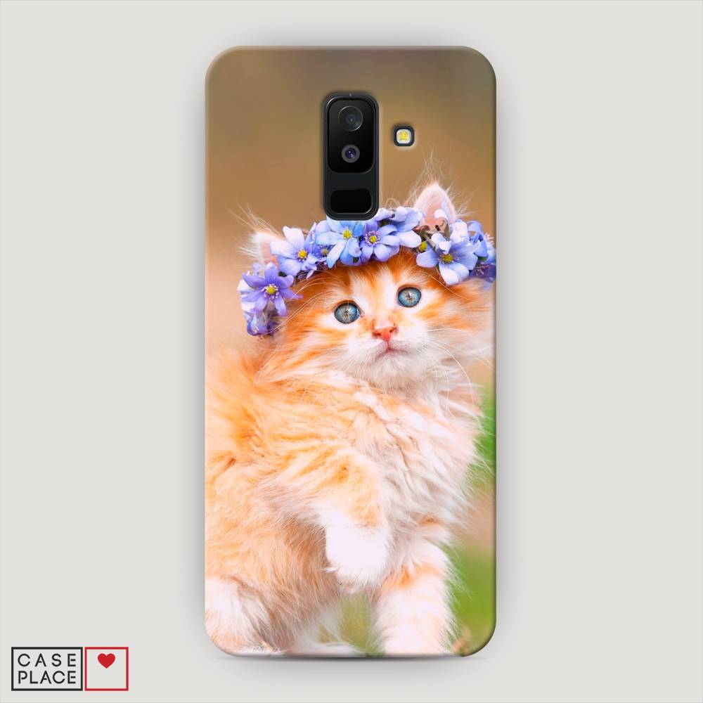 

Чехол Awog "Рыжий кот в венке" для Samsung Galaxy A6 +, 26020-1