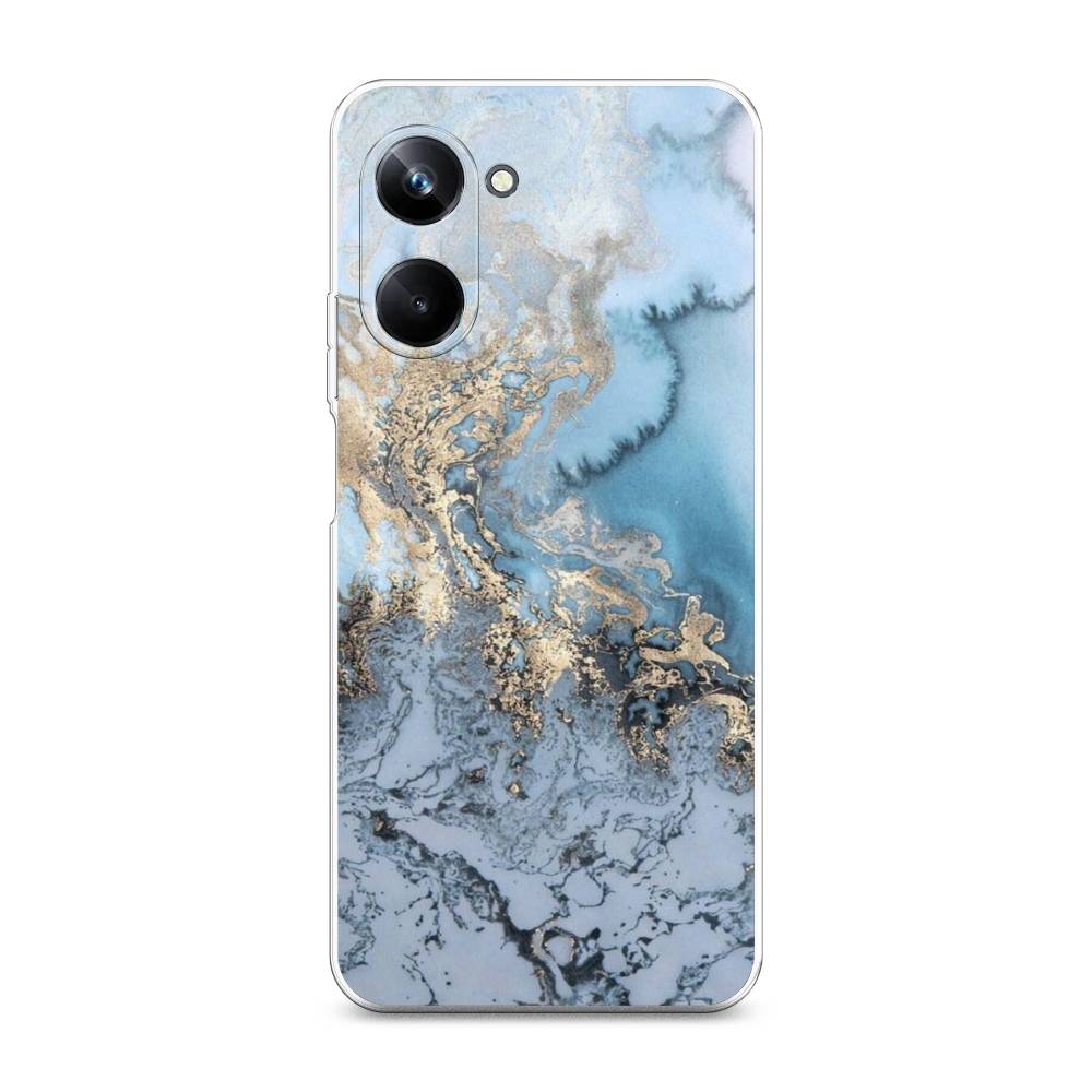 

Чехол Awog на Realme 10 Pro "Морозная лавина синяя", Серебристый, 2512550-3