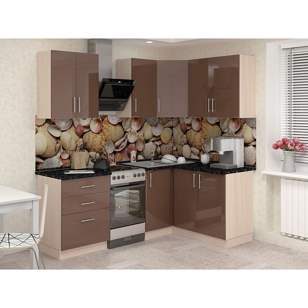 

Гарнитур кухонный Баронс Гамма-6.1, коричневый, Гамма-6.1