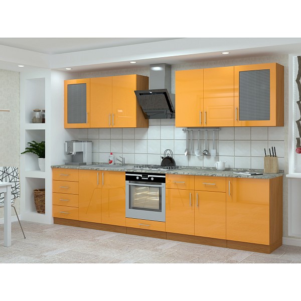 

Гарнитур кухонный Баронс Гамма-5, оранжевый, Гамма-5