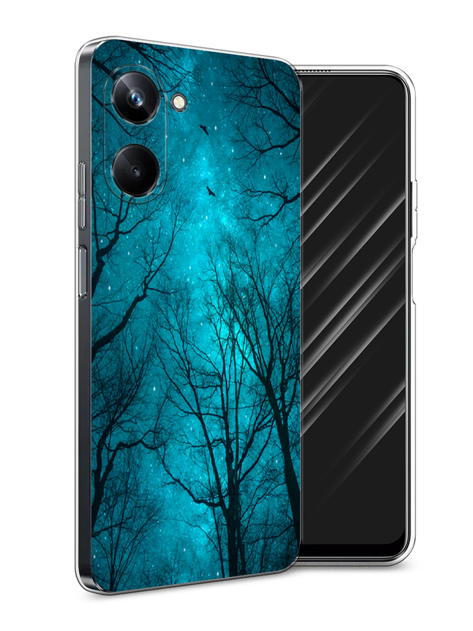

Чехол Awog на Realme 10 Pro "Сказочный лес", Черный;голубой, 2512550-4