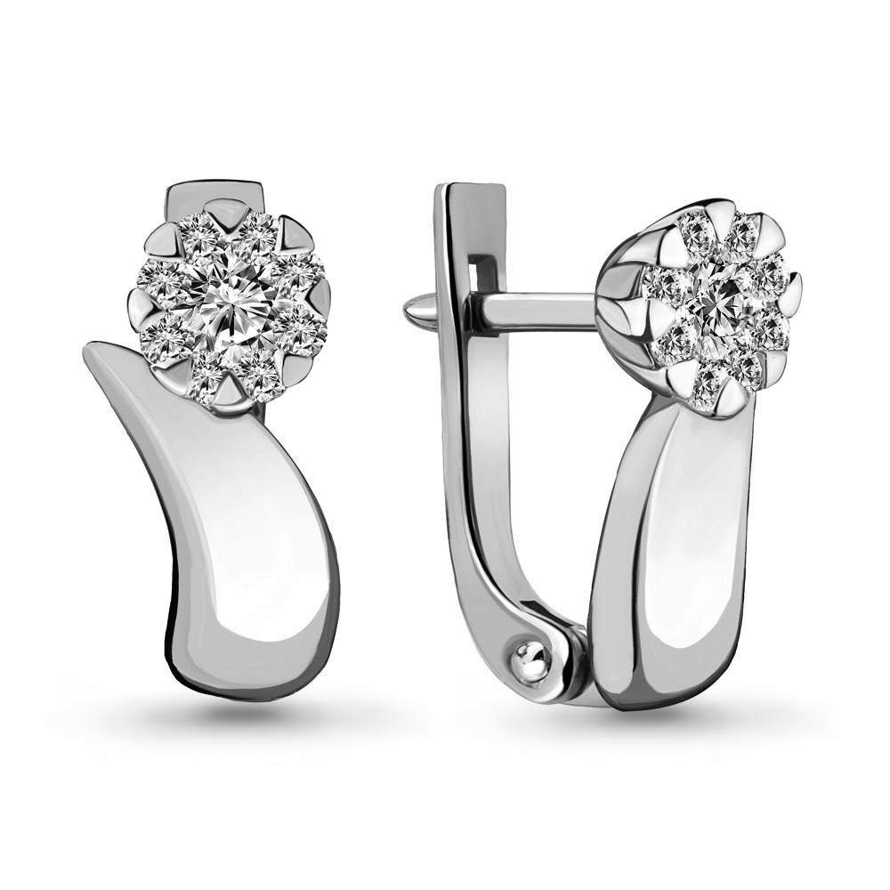 

Серьги из белого золота с бриллиантом Aquamarine Aquamarine 940700_585_бз, 940700_585_бз