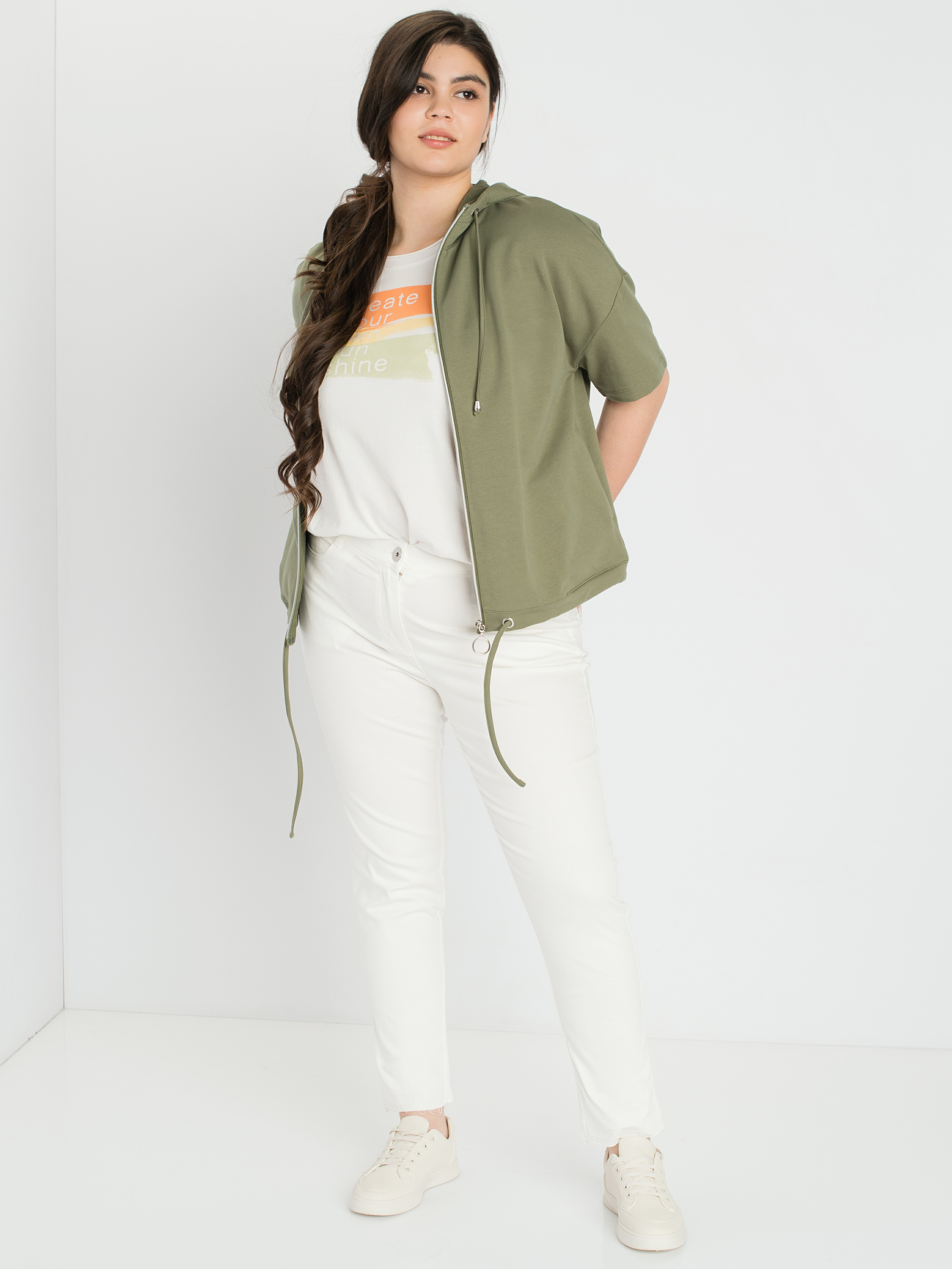 

Джинсы женские SAMOON by GERRY WEBER 820040-21457-9700 белые 44, 820040-21457-9700